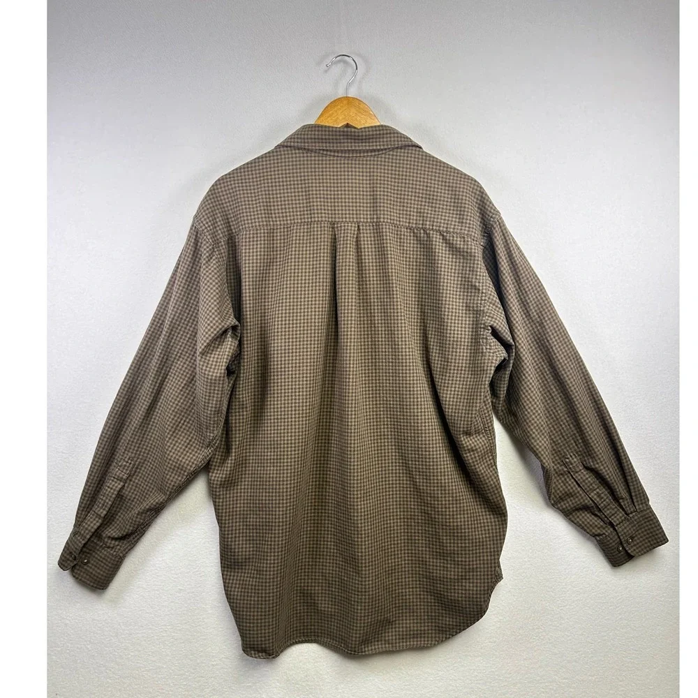 Banana Republic‎ Mens Plaid Button Down Long Sleeve Shirt Size L